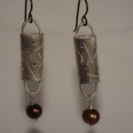 Silver, Pearl and Surgical Steel Hook - $50